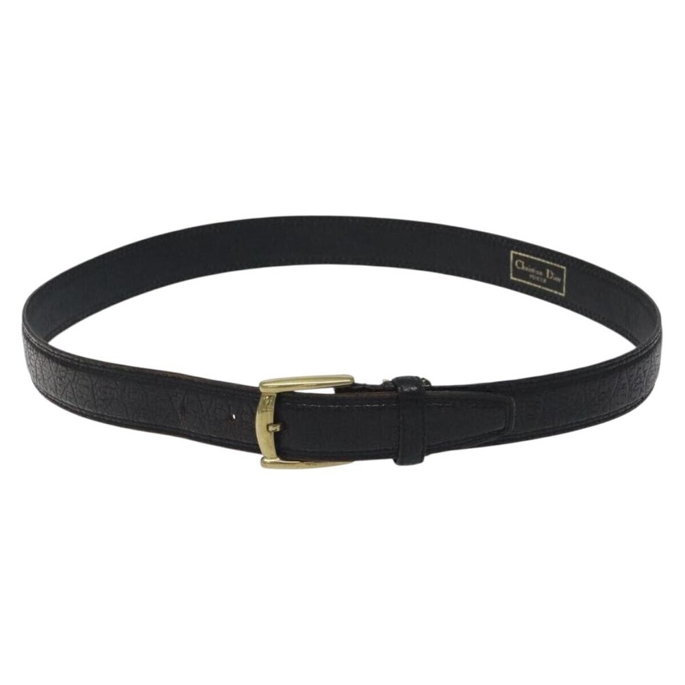Christian Dior Vintage Oversized Belt Metal and Leather